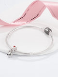 S925 Love Bear Beads for DIY Bracelets, Sister Birthday Gift