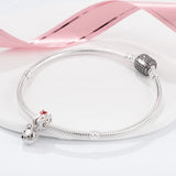 S925 Love Bear Beads for DIY Bracelets, Sister Birthday Gift