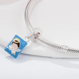 S925 Angel Fries Candy Bag Beads for Bracelets DIY Jewelry Sister Birthday
