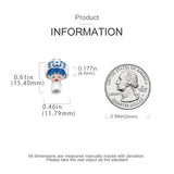 S925 Cartoon Cat Hat Female Beading Bracelet DIY Jewelry Birthday for Sisters