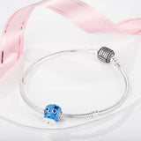 S925 Cartoon Fish Head Beading for Bracelet DIY Jewelry