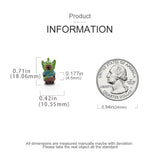 S925 Male Bear Beading for Bracelet DIY Jewelry Birthday Gift