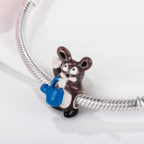 S925 Rabbit Beads for Bracelets, DIY Jewelry, Birthday Gift for Sisters
