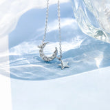 Moon Star Bracelet 925 Plated with 14K, Women's Temperament