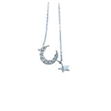 Moon Star Bracelet 925 Plated with 14K, Women's Temperament