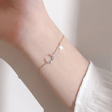 Moon Star Bracelet 925 Plated with 14K, Women's Temperament