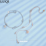 S925 Platinum Plated Dream Planet Bracelet for Girlfriend