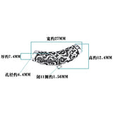 S925 Pure Silver Xiangyun Hollow Pipe Bracelet DIY Beads Jewelry Accessories