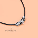 S925 Pure Silver Xiangyun Hollow Pipe Bracelet DIY Beads Jewelry Accessories