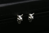 S925 Silver Skulls Punk Earrings