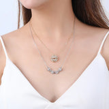 S925 Four-Leaf Clover Necklace Small Love Clavicle Chain Jewelry