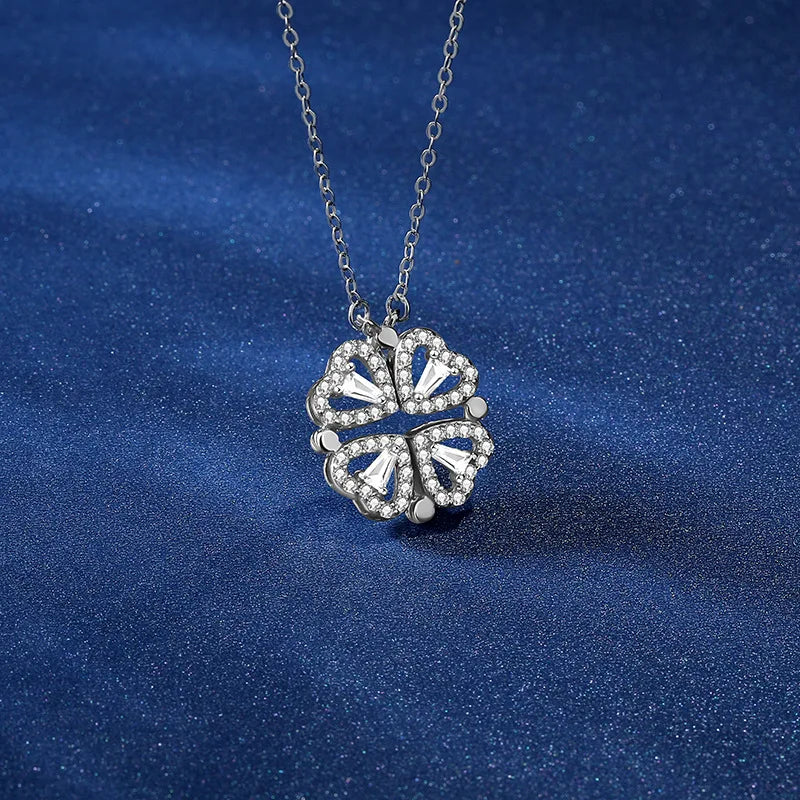S925 Four-Leaf Clover Necklace Small Love Clavicle Chain Jewelry