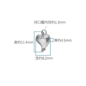 S925 Silver Heart Star Buckle Bracelet Necklace DIY Jewelry Accessories