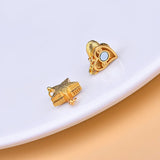 S925 Silver Heart Star Buckle Bracelet Necklace DIY Jewelry Accessories