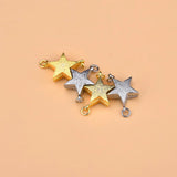 S925 Silver Heart Star Buckle Bracelet Necklace DIY Jewelry Accessories