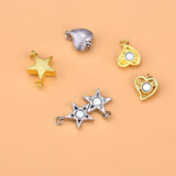 S925 Silver Heart Star Buckle Bracelet Necklace DIY Jewelry Accessories