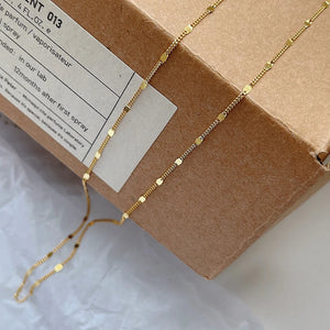 S925 Silver Thin Chain Body and Necklace Set