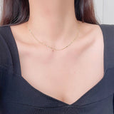 S925 Silver Thin Chain Body and Necklace Set