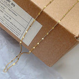 S925 Silver Thin Chain Body and Necklace Set