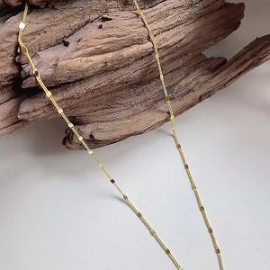 S925 Silver Thin Chain Body and Necklace Set