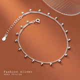 S925 Silver Bracelet Light Beads Peas Air Literary Hand Jewelry