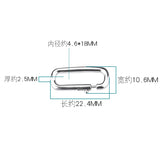 S925 Silver Square Button DIY Bracelet Accessories
