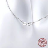 S925 Silver Chain Necklace for Women with Pendant, Charm Jewelry 40-45mm