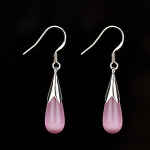 S925 Silver Embroidered Retro Ball Earrings