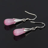 S925 Silver Embroidered Retro Ball Earrings
