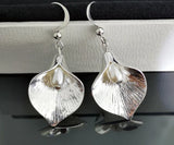 S925 Silver Flower Pearl Earrings for Women
