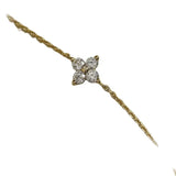 S925 Silver Gilded Bracelet Women's Mini Clover Chain