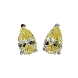 S925 Silver Carbon Diamond Water Drop Earrings Female