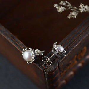 S925 Silver Pearl Earrings for Women