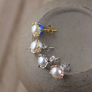 S925 Silver Pearl Earrings for Women