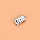 S925 Silver Insert Buckle Circle End Buckle DIY Manual Accessories