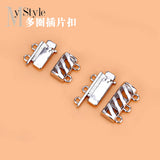 S925 Silver Insert Buckle Circle End Buckle DIY Manual Accessories