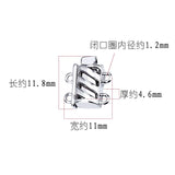 S925 Silver Insert Buckle Circle End Buckle DIY Manual Accessories