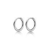S925 Silver Circle Ear Buckle Small Sleeping Earrings