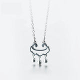 S925 Silver Long Life Lock Necklace Pendant Bell Tassel Necklace