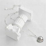 S925 Silver Love Pendant Chain Necklace Women's Jewelry