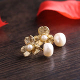 S925 Silver Needle Freshwater Pearl Earrings