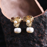 S925 Silver Needle Freshwater Pearl Earrings