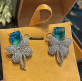 S925 Silver Needle Retro Butterfly Earrings for Women