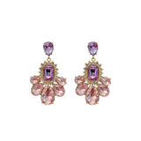 S925 Amethyst Water Drop Earrings