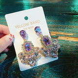 S925 Amethyst Water Drop Earrings