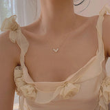 S925 Silver Plated Pearl Necklace 14K Collarbone Chain