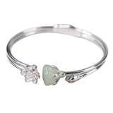 S925 silver retro antique tian jade silver bracelet