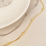 S925 Silver Snake Bone Chain Female Universal Octagonal Chain Gypsophila Column