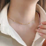 S925 Silver Snake Bone Chain Female Universal Octagonal Chain Gypsophila Column