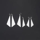S925 Silver Triangle Sheet Charms for DIY Jewelry Making